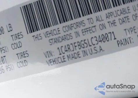 2020 Jeep Grand Cherokee Limited 4X4 from USA, damaged, VIN 1C4RJFBG5LC340071